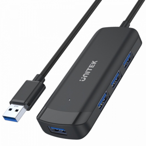 Unitek HUB USB-C; 4x USB-A 3.1; cable 150cm; H1111E