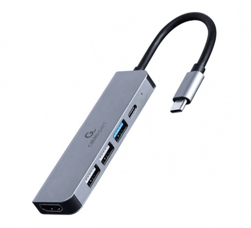 Gembird Adapter USB-C 5in1, PD, HDMI, USB 3.1, USB 2.0x2