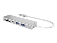 ICYBOX IB-HUB1413-CR IcyBox 3x Port USB 3.0 (2x Type-C and 1x Type-A) Hub, USB Type-C, card reader