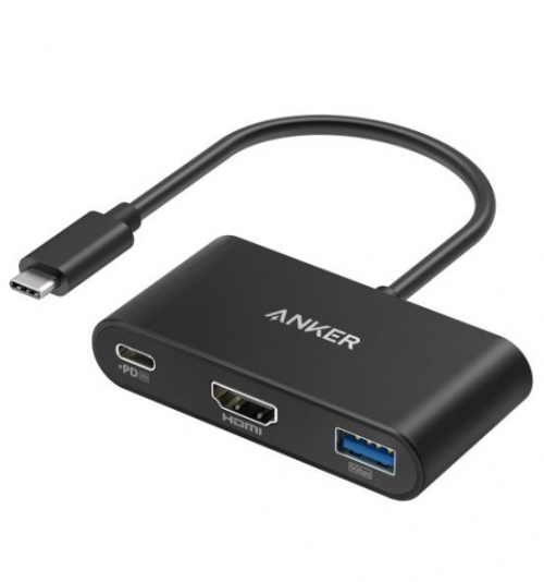 Anker USB-C Hub 3-in-1 4K HDMI Grey