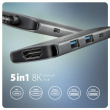 AXAGON HMC-5H8K 2xUSB-A HDMI8K 1x USB-C PD100W USB-C