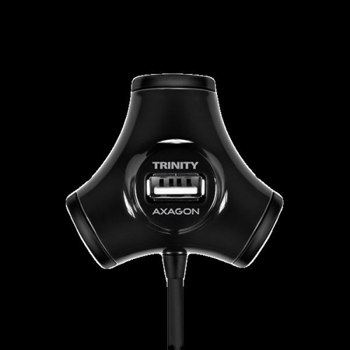 AXAGON HUE-X3B 4x USB2.0 TRINITY Black Hub