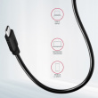 AXAGON Hub HMC-4G2 2x USB-A + 2x USB-C, USB-C 3.2 Gen 2 10Gbps, 13cm USB-C cable