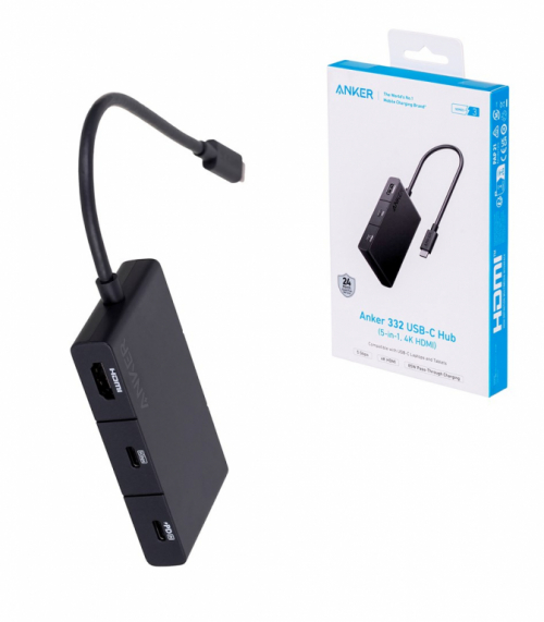 Anker 332 Wired USB 3.2 Gen 1 (3.1 Gen 1) Type-C Black