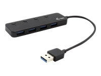 I-TEC USB 3.0 Metal HUB 4 Port with individual On/Off Switches 4x USB 3.0 port with quick charging support BC 1.2