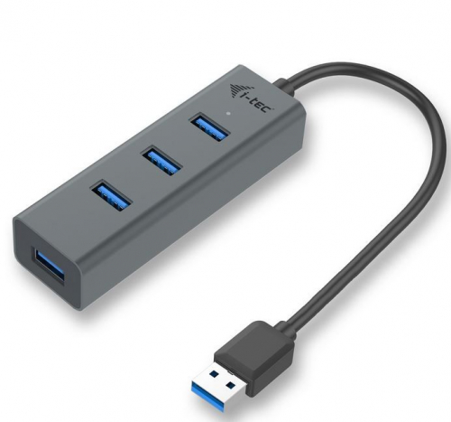 i-tec USB 3.0 Metal 4-port passive USB HUB, 4x port USB 3.0