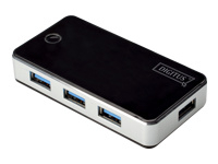 DIGITUS 40x USB3.0 Hub 4-port 4xUSB A/F incl. ext. power supply 5V 3.5A and cable 1.2m USB2.0 compatible