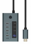 IcyBox ICY BOX IB-HUB1454-C31 4 port Type C HUB, PSU