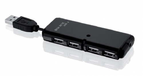 iBox IUHT008C interface hub USB 2.0 480 Mbit/s Black