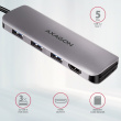 AXAGON AXAGON HMC-HCR3A Hub 3x USB-A SD/microSD + HDMI