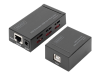 DIGITUS 4 Ports USB 2.0 Hub & Extender 50M for use with Cat5/5e/6 UTP STP SFT cable