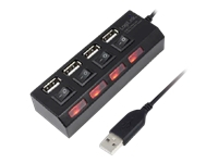 LOGILINK UA0128 LOGILINK - USB 2.0 HUB, 4-Port, with ON/OFF switch