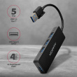 AXAGON HUE-G1A 4x USB3.2 Gen 1 SLIM hub w. 14cm Type-A cable