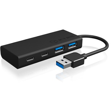 ICY BOX IB-HUB1426-U3 USB 3.0 HUB 4-Port 2xUSB-C; 2xUSB 3.0