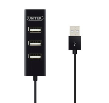 Unitek Hub 4xUSB 2.0, Y-2140, black