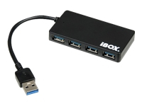 IBOX IUH3F56 HUB I-BOX USB 3.0 BLACK 4-PORTS SLIM