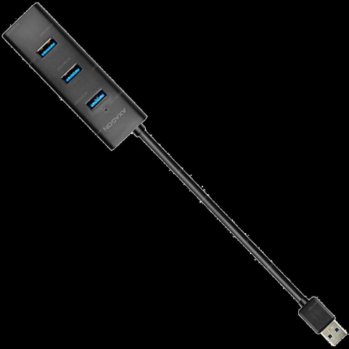 AXAGON HUE-S2B 4x USB3.0 Charging Hub, MicroUSB Charging Connector