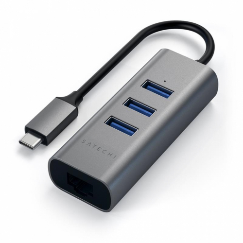 USB-C jagaja + Gigabit Ethernet Satechi / ST-TC2N1USB31AM