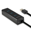 AXAGON Charging Hub HUE-S2BP 4x USB 3.2 Gen 1, 1.2m Cable, MicroUSB Charging, Incl. AC Adapter
