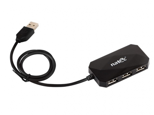 Natec USB Hub 4-PORT LOCUST Black