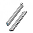 LogiLink Ultraslim USB-C hub to 1xUSB-A 3.0, 3xUSB-A 2.