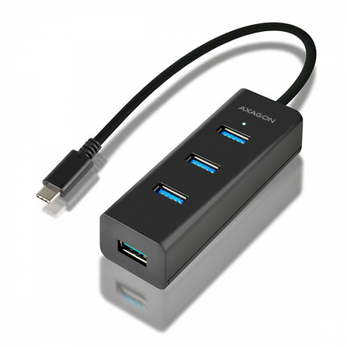 AXAGON Charging Hub HUE-S2C 4x USB 3.2 Gen 1, MicroUSB Charging Connector, Type-C