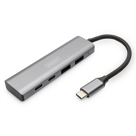 Digitus USB-C 4 Port HUB, 2x USB A + 2x USB-C