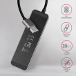 AXAGON Hub HUE-MSA 4x USB3.2 Gen 1 SWITCH, metal, micro USB power IN, 20cm USB-A cable