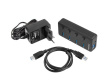 Natec USB Hub 4 Mantis 2 USB 3.0 ports with switch + power supply
