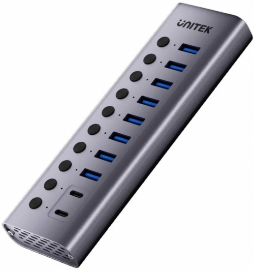 Unitek Hub USB C/USB A 10in1 5Gbps with port switches