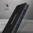 AXAGON Hub HUE-G1C 4x USB3.2 Gen 1 SLIM, 14cm Type-C cable