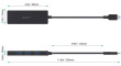 AUKEY AUKEY CB-C64 HUB USB-C Ultra Slim 4in1 4xUSB 3