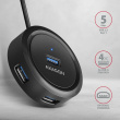 AXAGON AXAGON HUE-P1AL Hub 4-p ort USB 3.2 Gen 1 ROUND