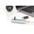 DIGITUS USB Adapter USB2.0/C -> RJ45 Ethernet+3-Port-Hub wei