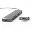 DIGITUS USB-Hub 7-Port 3.0->7xA3.0 m.Netzteil schwarz