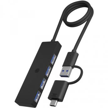 ICY BOX IB-HUB1424-C - HUB 4xUSB 3.2 5Gbits - Combo USB-C/USB cable