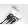 USB-C HUB 3Port D-Link DUB-V310 DisplayPort HDMI VGA 4K passiv White