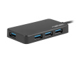 Natec Hub USB3.0 4-Port Silkworm black USB-C