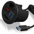HUB Tisch-Hub mit 2 Kartenlesern. Ladefunktion und LED Anzeige ICY BOX