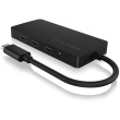 USB-C HUB 4Port ICY BOX 4xUSB-C 1xPower Delivery 100W passiv Black