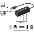 Equip USB-Hub 4-Port 2.0 ->4x2.0 480Mbps o.Netzteil sw 21251215