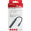 Equip USB-Hub 4-Port 3.0/C->1x3.0 3x2.0 5Gbps o.Netzteil gr