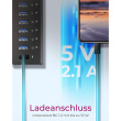 HUB USB 3.0 . 13 Port. +1x Ladeport Aluminium-mit Netzteil ICY BOX