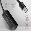 AXAGON MINI hub HUE-M1AL 4x USB 3.2 Gen 1, metal, 1.2m USB-A cable