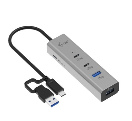 i-tec Universal Charging Metal HUB 2xUSB-C/2xUSB-A PD 85W