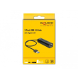 DELOCK HUB USB 3.0 3 Port extern + 1 x Gigabit LAN Port schwarz