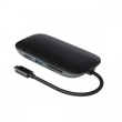AUKEY CB-C71 aluminium HUB USB-C | 8in1 | RJ45 Ethernet 10/100/1000Mbps | 3xUSB 3.1 | HDMI 4k@30Hz | SD & microSD | USB-C Power Delivery 100W