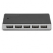 DIGITUS USB-Hub 10-Port 2.0->10xA2.0 m.Netzteil schwarz