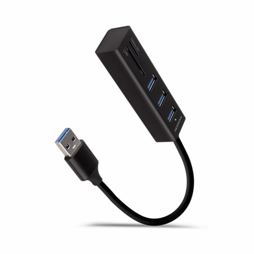 I/O HUB USB3.2 3P SD/MICROSD/0.2M HMA-CR3A AXAGON