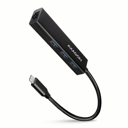 I/O HUB USB-C 4PORT GLAN/0.2M HMC-GL3A AXAGON